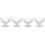 4Pcs Clear Footed Ice Cream Cups Multipurpose Acrylic Bowls 6