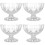 4Pcs Clear Footed Ice Cream Cups Multipurpose Acrylic Bowls 7