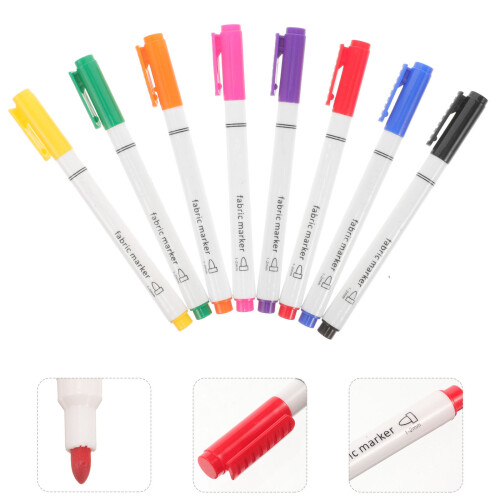 16Pcs Fabric Paint Markers White Plastic Multi-Function Portable Pens 2