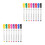 16Pcs Fabric Paint Markers White Plastic Multi-Function Portable Pens 9