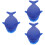 3Pièces Brosse Silicone Corps Brosse Douce Exfoliante 5