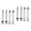 8Pièces Kit Vis Acier Carbone Stabilisateur Argent 5