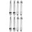 8Pièces Kit Vis Acier Carbone Stabilisateur Argent 6