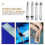 8Pièces Kit Vis Acier Carbone Stabilisateur Argent 11