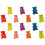 21Pairs Assorted Color Bear Post Earrings Small Studs for Women 3