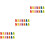 21Pairs Assorted Color Bear Post Earrings Small Studs for Women 7
