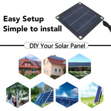 20W Monocrystalline Solar Panel Water Feature Kit