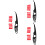 3Ensembles Outils À Joint Multicolores Pour Verre 7