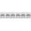 6Pièces Gabarits Argenté Durable Pour Salon Et DIY 6