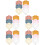 30Pcs Newborn Bibs Cotton Triangle Dribble Bibs for Babies Assorted 6