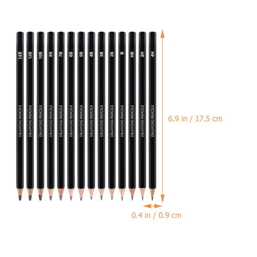 56Pièces Crayons À Dessin Graphite Professionnels Pour Peinture 1