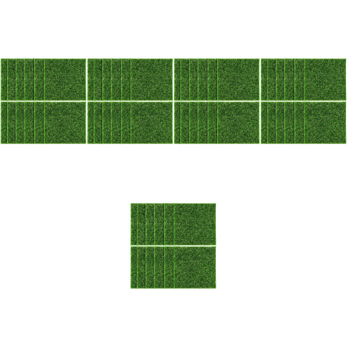 60Pièces Mousse Verte Déco Durable Pour 2