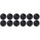 12Pièces Stop Roulettes Bureau Noir Protection Sol Caoutchouc 10