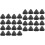 200Pièces Défense-Angle Noir Pour Tables 9