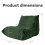 Luxury Silver Thread Chenille Bean Bag Lazy Sofa 9