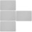 4Pièces Mat PU Gris Protection Table 10