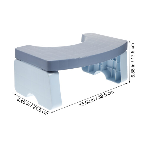 2Pcs Thick Plastic Toilet Stool Children Training Step Stool Anti-Slip 2