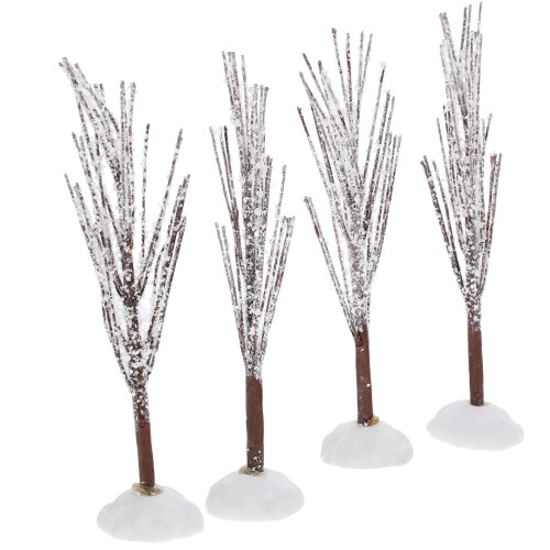16Pcs Multi-Color DIY Iron Wire Snow Tree Statues for Tabletop Decor 1