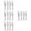 16Pcs Multi-Color DIY Iron Wire Snow Tree Statues for Tabletop Decor 8