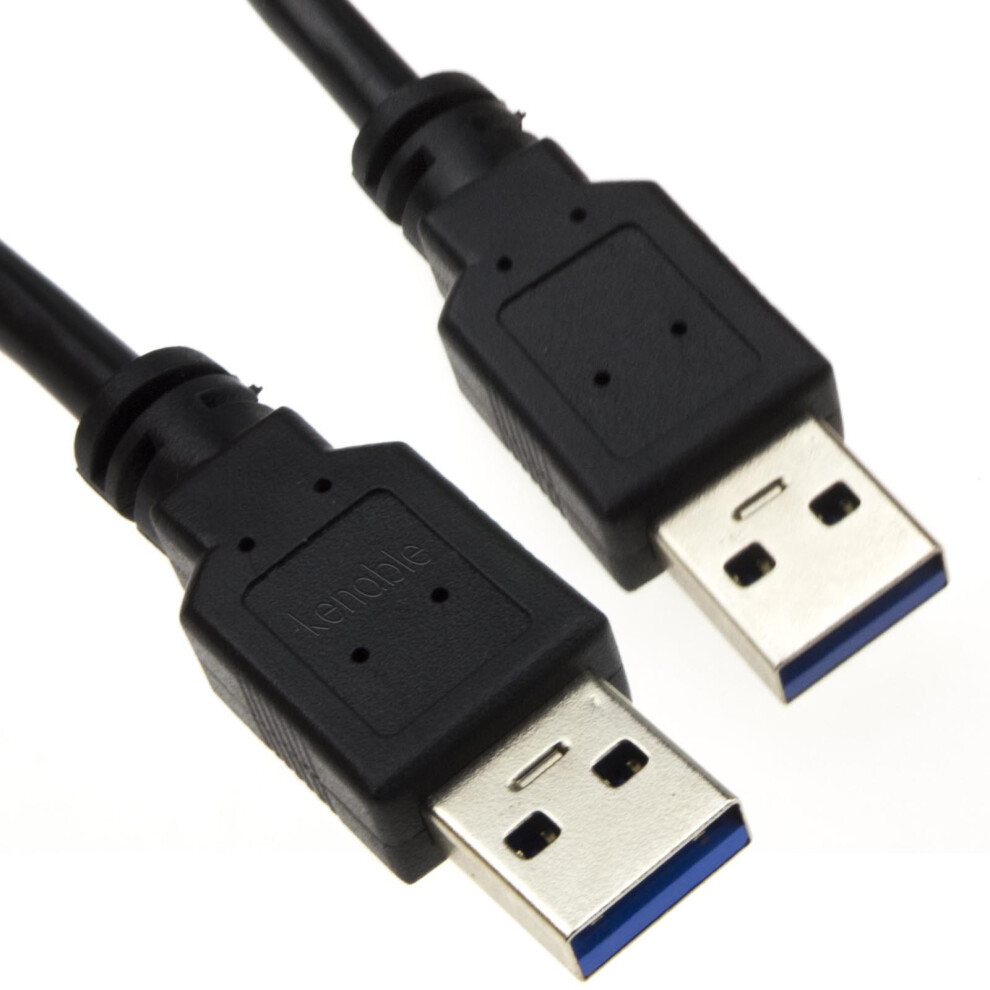 Kenable Usb 3.0 Superspeed Type A Plug To A Plug Cable Lead 1M Black