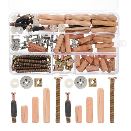 190St Assorti Meubelverbinder En Schroefset Voor Bedconstructies 2