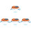 4Sets Plastic Bug Catching Kit for Kids Assorted Color Breathable Cage 4