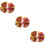 3St Pe Metallic Cheer Pompom Multi Kleur Performance Props 10