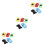 24Pcs Detachable Car Eraser Stationery Assorted Colors 5