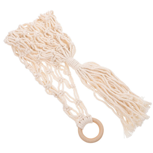 5Pcs Kitchen Hanging Cotton Rope Fruit Basket with Breathable Design 1