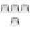 4Pcs Silver Stainless Steel Dustpan Practical Cleaning for Home 4