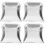4Pcs Silver Stainless Steel Dustpan Practical Cleaning for Home 6