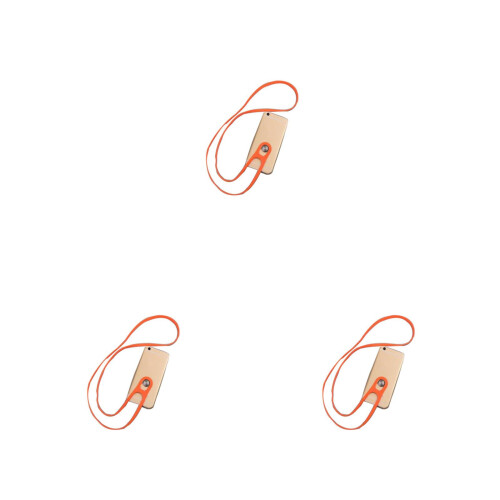 3Pièces Lanières Silicone Orange Pour Téléphone, Cou Résistant 2