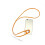 3Pièces Lanières Silicone Orange Pour Téléphone, Cou Résistant 11