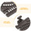 4Pcs Plastic Train Track Switches Black Replacement Expansion for Kids 8