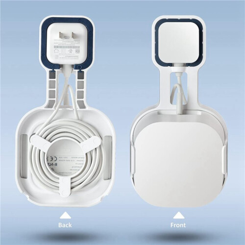 3X Wall Mount Bracket for Eero 6+ Dual-Band Mesh Wi-Fi 6+ Router, Sturdy Socket Bracket, Space Saving, Wire Management 2