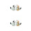 2Pcs Assorted Color Ceramic Chopstick Pillow Cute Plutus Cat Design 4