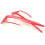 2Pcs Car Red Gear Shift Panel Frame Trim Cover for   10Th Gen 2016 2017 2018 2019 2020 2021 2