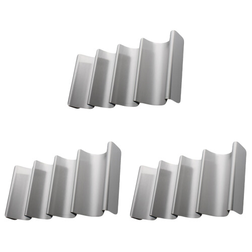 3Pièces Râtelier Taco En Acier Inoxydable Solide Pour Usage 2