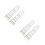 4St Viool Beginners Vingerpositionering PVC Stickers Transparant 4