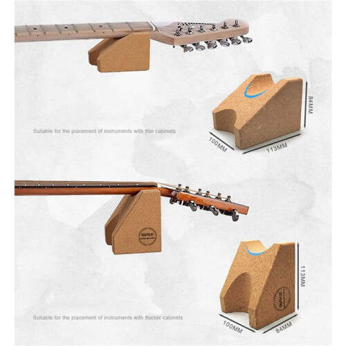 2X Gitarrhalsstöd, Gitarrhalshållare Stödkudde Stränginstrument Luthier Verktyg för Gitarr Workstation, Ukulele, Violin 2
