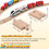 90St Treinspoor Set Schatkleurig Duurzaam Speelgoed 2