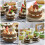 4 Pack Cake Model Artificial Mini Fake Cakes For Display Simulation 5