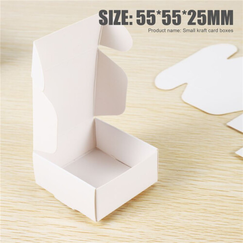 100Pcs  Paper Box Nice  Box Packaging Box Small Size-White