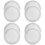 8Pcs Car Speaker Replacement Net White Steel Mesh Subwoofer Guard 5
