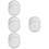 8Pcs Car Speaker Replacement Net White Steel Mesh Subwoofer Guard 7
