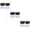 Compact Plastic Chess Pieces Container Black White Storage 9