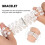 3Ensembles Ensemble Femme Perles Longs Headband Éventail 11