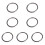 7Pcs Smooth Chun Hand Strength Training Rings Durable 8