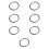 7Pcs Smooth Chun Hand Strength Training Rings Durable 11