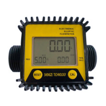 K28 Turbinen-Durchflussmesser mit Elektronischer Anzeige Zur Messung der Methanol-Gegendurchflussmesser-Harnstoff-Durchflussrate-Gelb